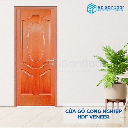 Cửa gỗ công nghiệp HDF Veneer 3A-xoan dao (2)