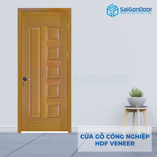 Cửa gỗ công nghiệp HDF Veneer 6B-sapele (3)