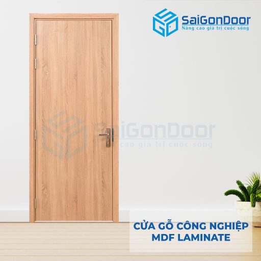 Cửa Gỗ Công Nghiệp MDF Lamiante P1