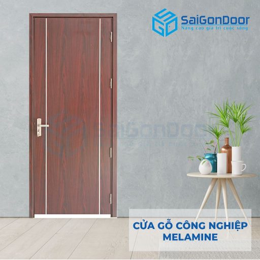 Cửa Gỗ Công Nghiệp MDF Melamine P1R2-1