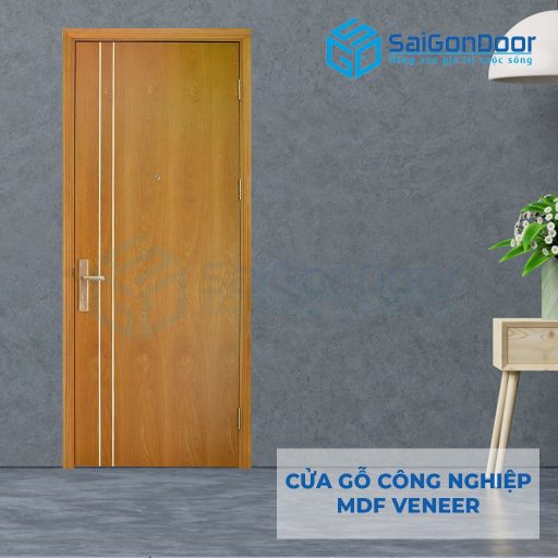Cửa gỗ công nghiệp MDF Veneer P1R2