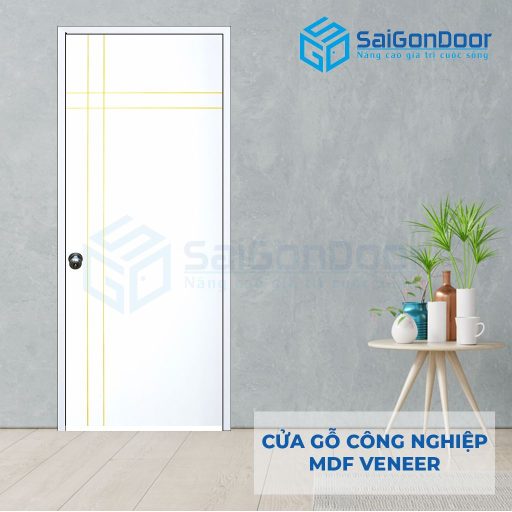 Cửa gỗ công nghiệp MDF Veneer P1R4a 3