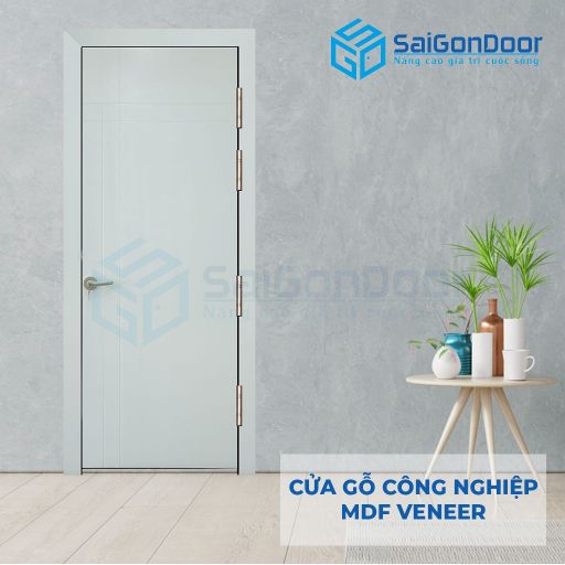 Cửa gỗ công nghiệp MDF Veneer P1R4a-C1
