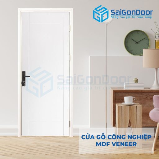 Cửa gỗ công nghiệp MDF Veneer P1R4-C1 2