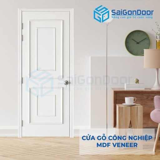 Cửa gỗ công nghiệp MDF Veneer PN4-C1