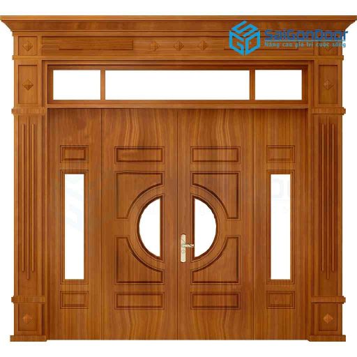 Cửa thép vân gỗ GS4H4K-H4AK-mau-vang-CTVG-SGD