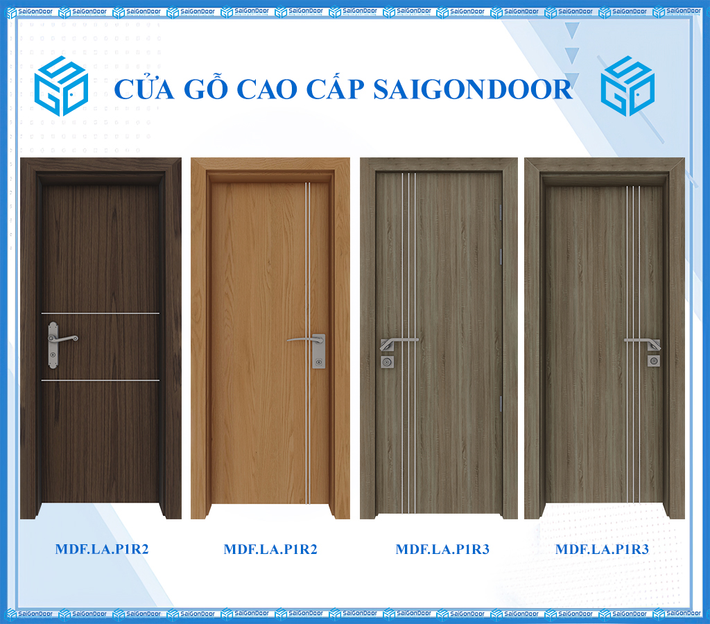 Một số mẫu cửa gỗ MDF giá rẻ tại SaiGonDoor