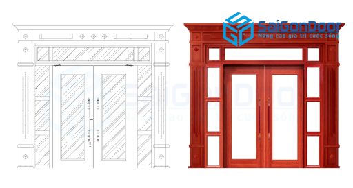 Cửa thép vân gỗ Trend-4.-CTVG-SGD