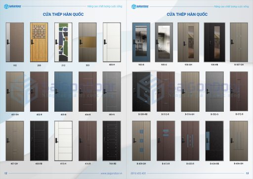 10 Mẫu cửa thép hàn quốc hot nhất