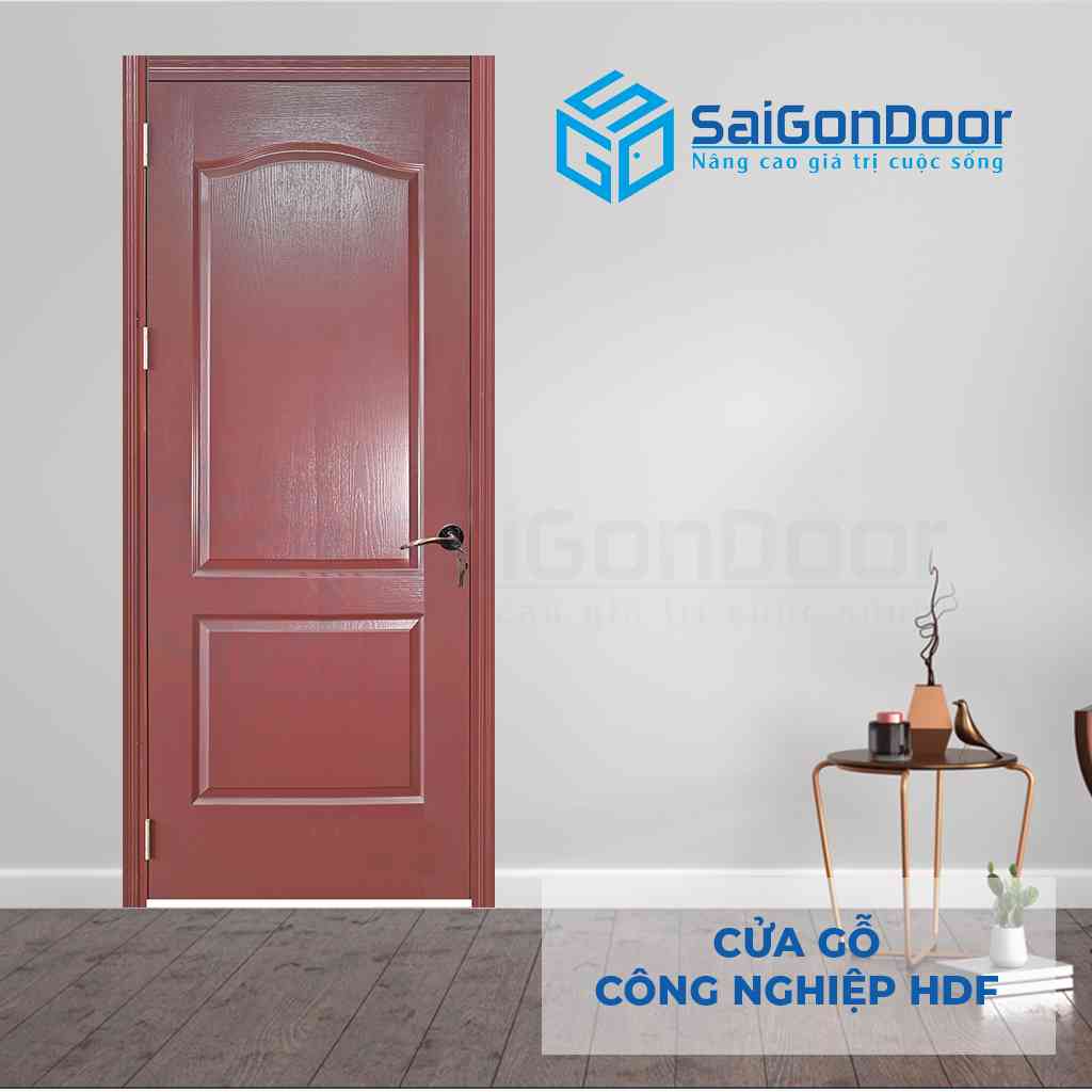 Mẫu cửa gỗ HDF 2A-12 cho phòng ngủ