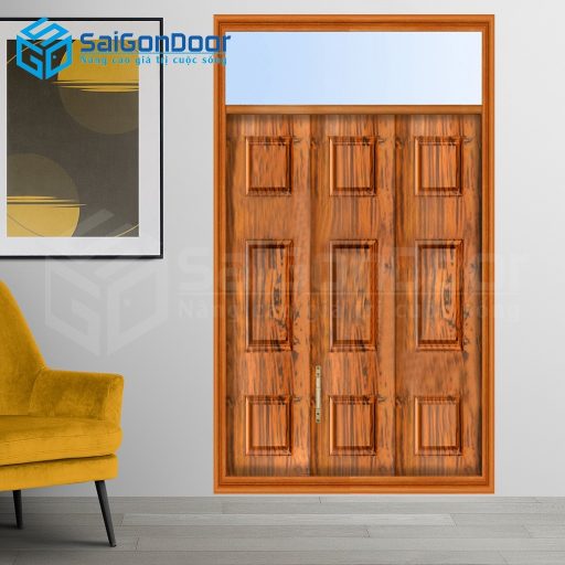 Cửa thép vân gỗ TVG-CS3H11