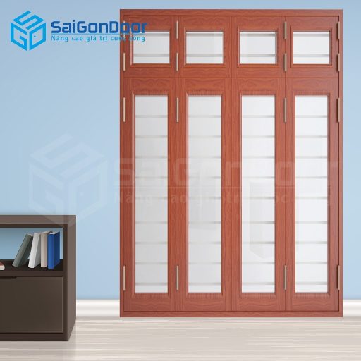 Cửa thép vân gỗ TVG-CS4K