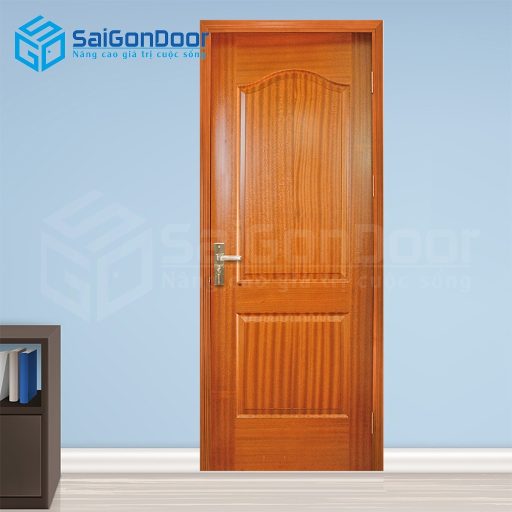 Cửa gỗ công nghiệp HDF Veneer 2A-sapele