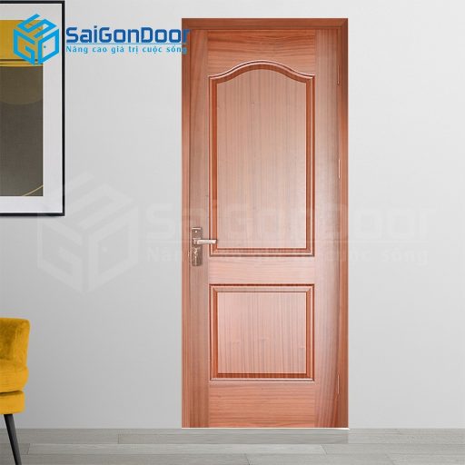 Cửa gỗ công nghiệp HDF Veneer 2A-Xoan Đào