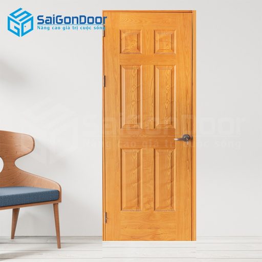 Cửa gỗ công nghiệp HDF Veneer 6A-Sồi