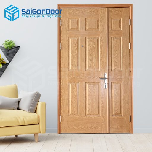 Cửa gỗ công nghiệp HDF Veneer 9A-Oak