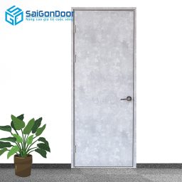 Cửa gỗ chống cháy GCC-MDF Melamine P1 vân kẽm