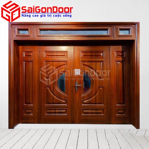 Cửa Thép Vân Gỗ SGD-KM.TVG-4C.23