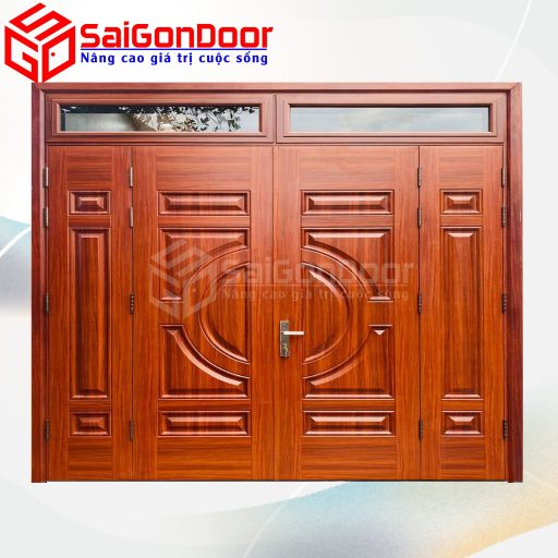 Cửa Thép Vân Gỗ SGD-KM.TVG-4C.27