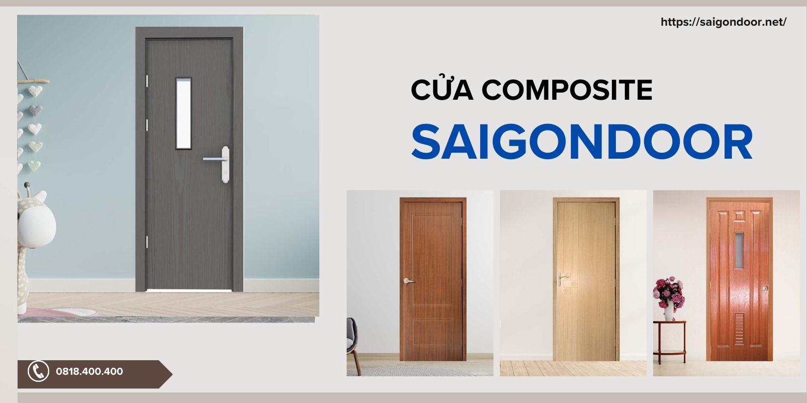 Các mẫu cửa được hoàn thiện chỉn chu 