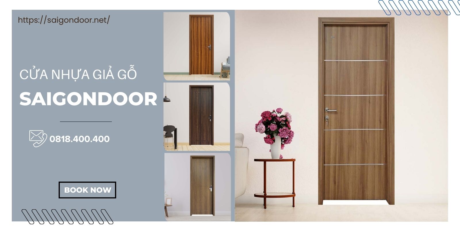 Cửa nhựa giả gỗ tỉnh Hậu Giang có tính thẩm mỹ cao 