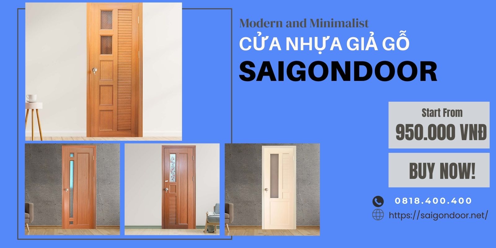 Dùng làm cửa phòng học, phòng làm việc 