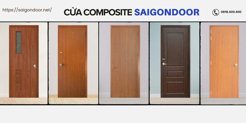Cửa gỗ nhựa Vĩnh Long có nhiều mẫu mã 
