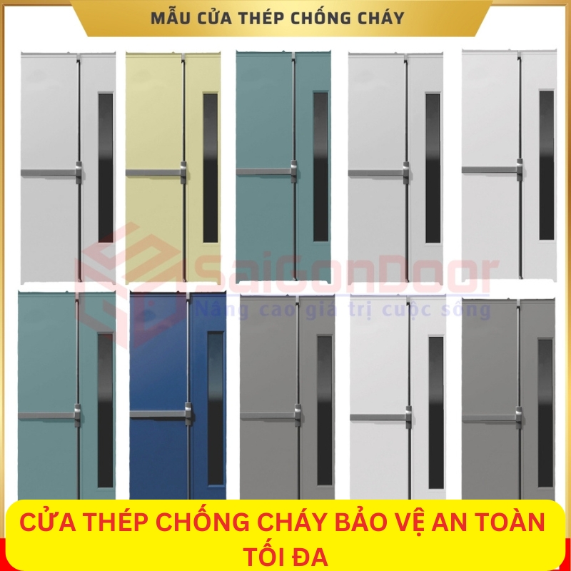 Cửa thép chống cháy bảo vệ an toàn tối đa