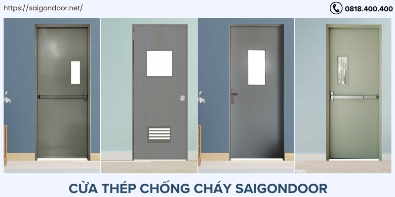 Nên sử dụng cửa thép chống cháy để bảo vệ an toàn