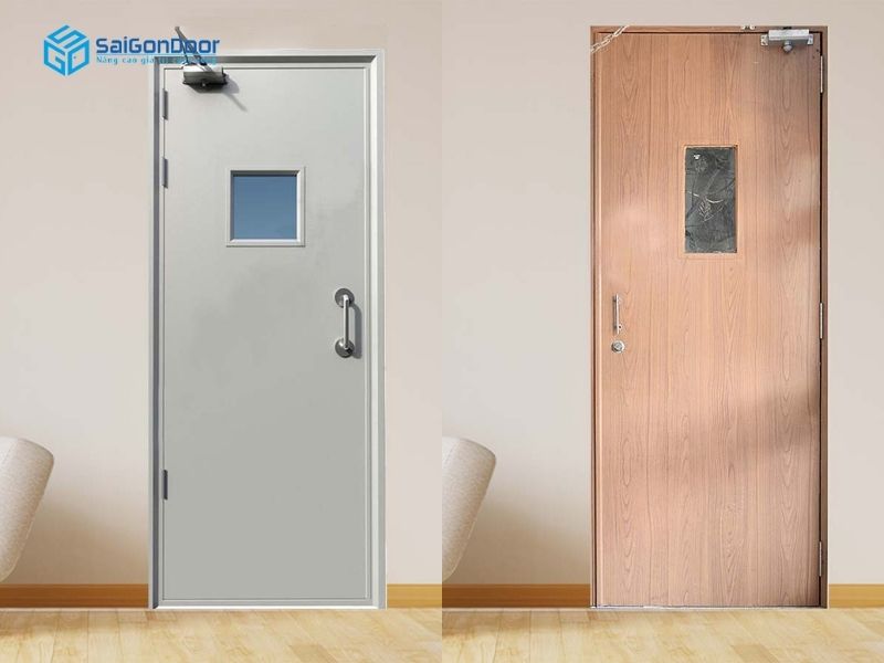 Phân loại cửa thép chống cháy theo số lượng cánh