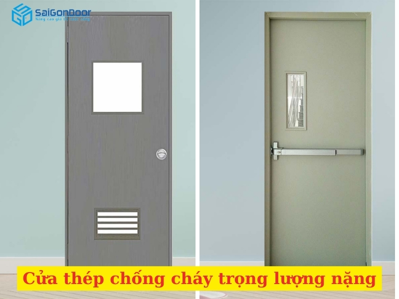 Trọng lượng cửa thép chống cháy nặng