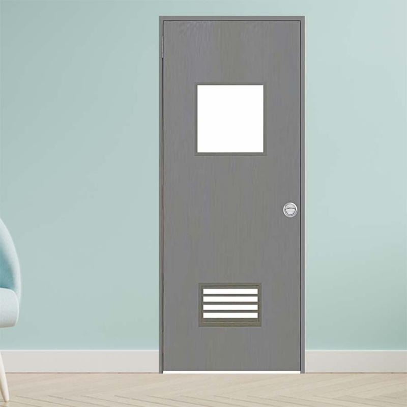 Cửa chống cháy có ô kính 